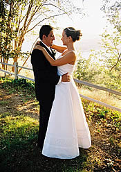 renaissance style wedding photo.