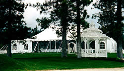 Wedding package gazebo and tent.