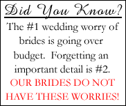 Worry free brides.