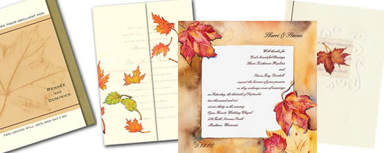 Fall Wedding Invitations.